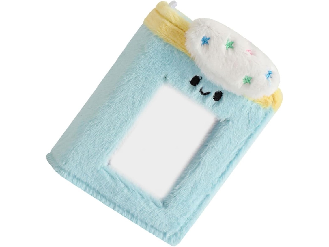 Álbum De Fotos Em Peluche Bleu 3 Bolsas Pochettes Remplaçáveis Remplaçáveis, Foto Livre Fait Main Para