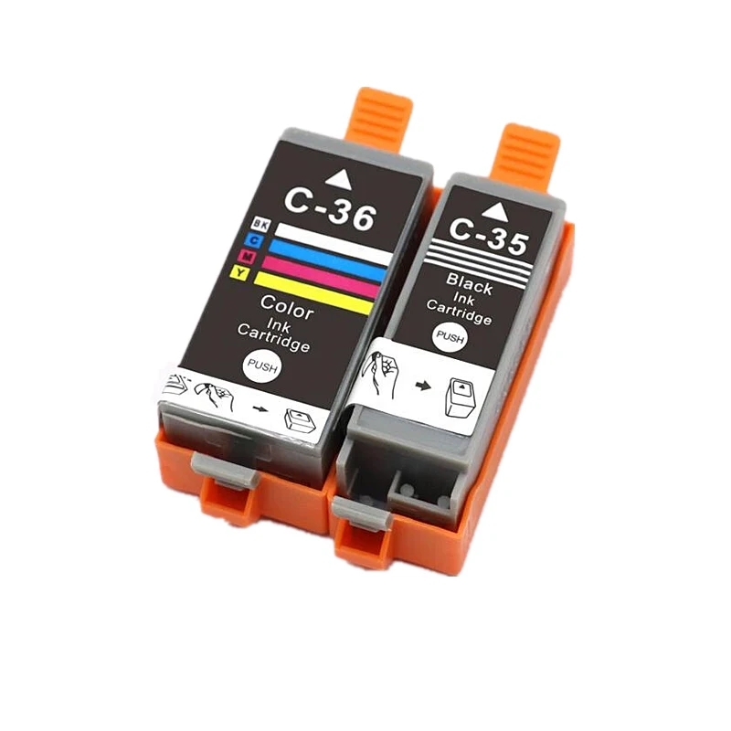 Conjunto de Tinteiros Canon Pgi35 Cli36 para Pixma Ip100b Ip100 MDUG
