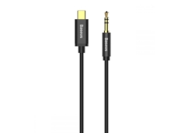 Cabo Auxiliar Baseus M01 Tipo C, 120 Cm, Preto