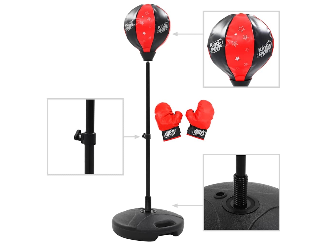 Kids' Punching Ball Set, Kids' Punching Ball Sets Vidaxl Vermelho Plástico