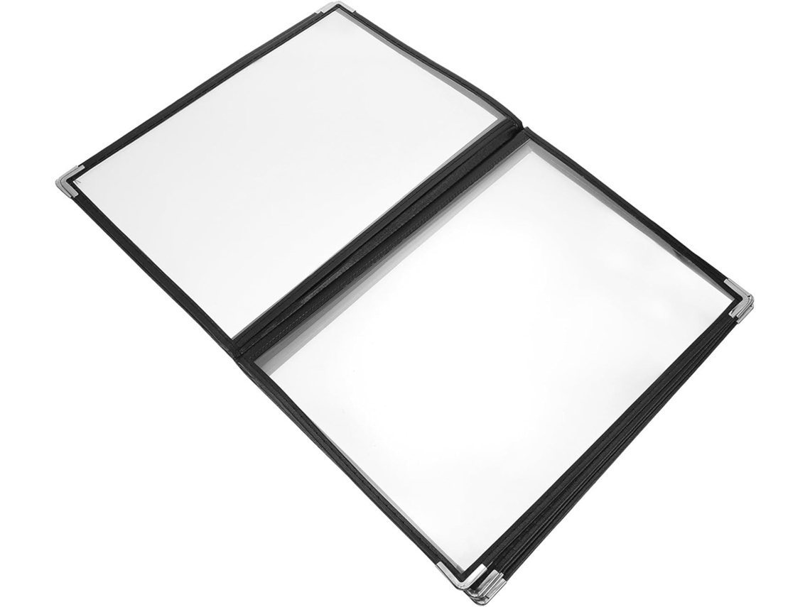 Pasta De Receitas Portátil E Transparente Em Pvc, Fácil De Guardar, Ideal Cozinhar, Com Diversos Estilos Menus