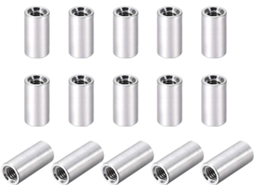 Conjunto de 15 Espaçadores Fêmea Redondos de Alumínio M3x12mm para Drones CHABERLU