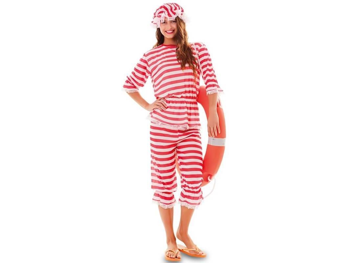 Fato de Mulher DISFRAZZES Banhista Anos 20 (Tam: M/L)
