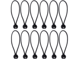 Cordas Elásticas Com Bola, Preto, Para Lonas, Banners, Faixas