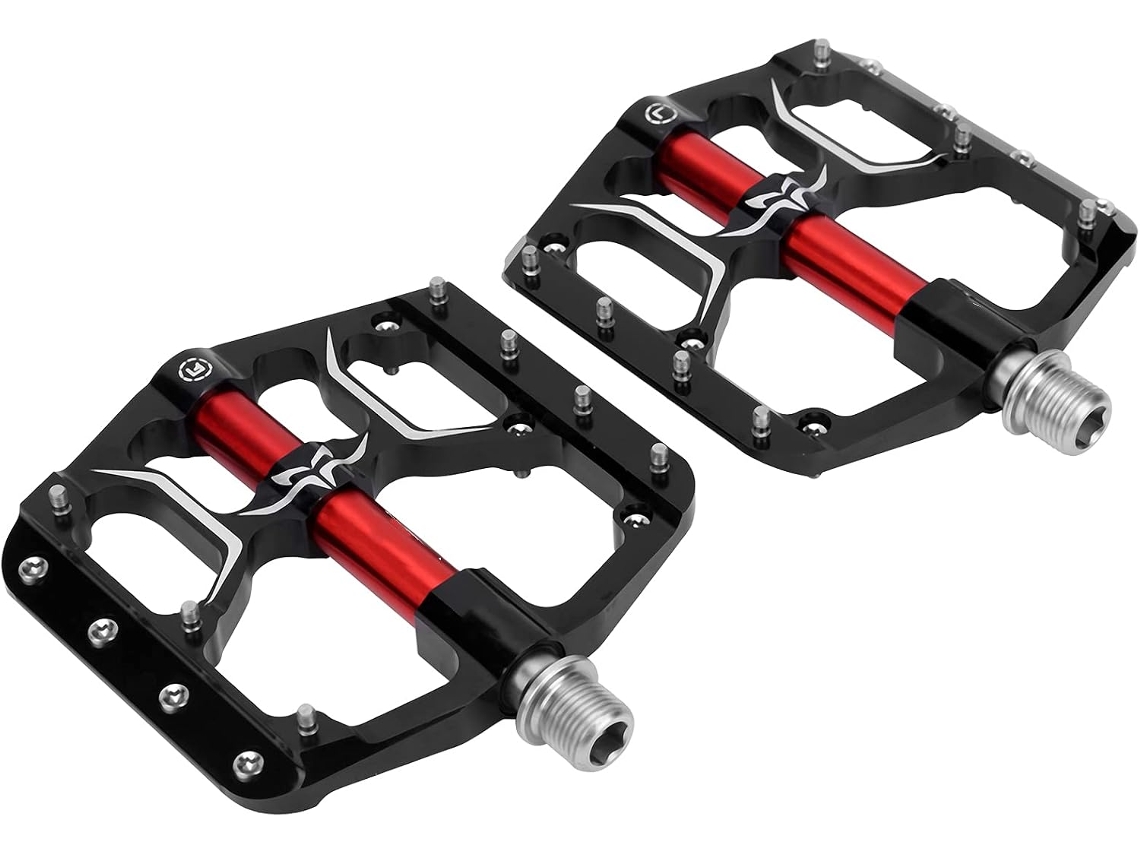 Pedais De Bicicleta Com 3 Rolamentos, Plataforma Em Liga Alumínio Cnc