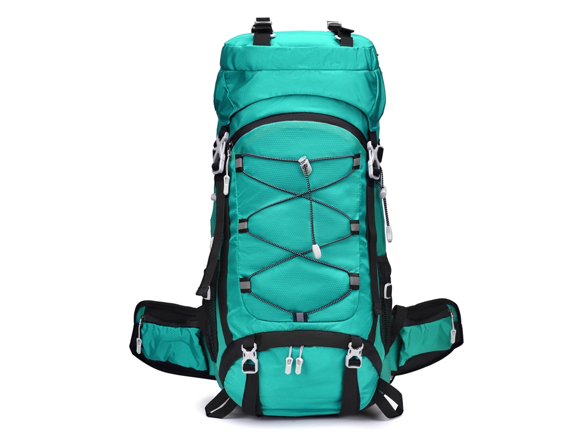 Mochila Verde Para Esportes Ao Ar Livre, Grande Capacidade, Ideal Para Caminhadas E Acampamentos.