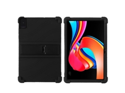Capa De Silicone Anti‑choque Halinuia Com Suporte, Cor Preta Para Tcl Tab 10l Gen 2