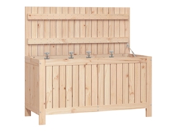 Caixa de Arrumação Jardim 115x49x60 Cm Pinho Maciço MAISON EXCLUSIVE