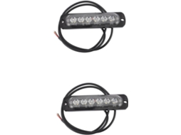 Kit Com 2 Lâmpadas Led Ultechnovo Para Vans, 1w = 5w, Luzes Estroboscópicas De Advertência Fáceis Instalar Para Veículos