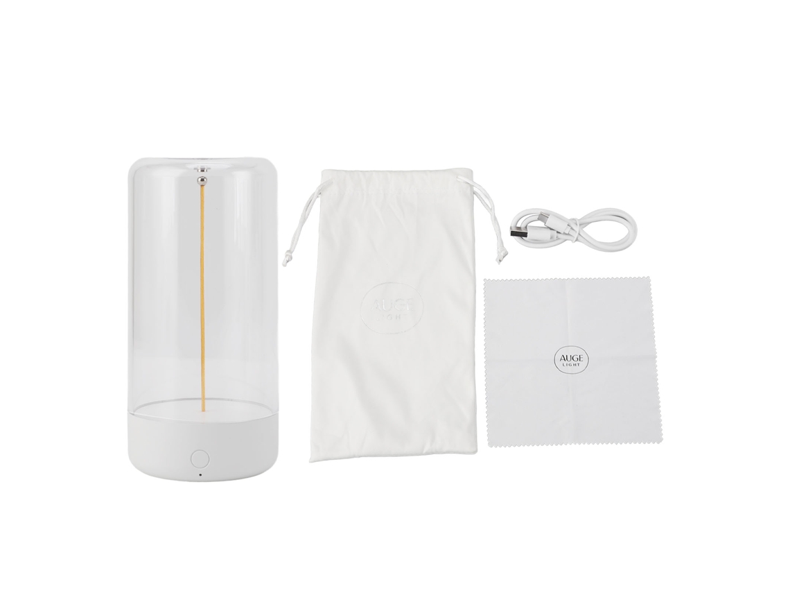 Rebe-lâmpada De Mesa Minimalista Sem Fio Recarregável Tática Regulável Led Com Efeito De Respiração Luz Noturna Branca