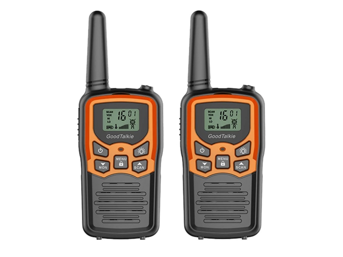 Walkie Talkies De Super Longo Alcance Para Crianças 8 Km, Laranja, Pacote Com 2 Aquaforge Slowmoose