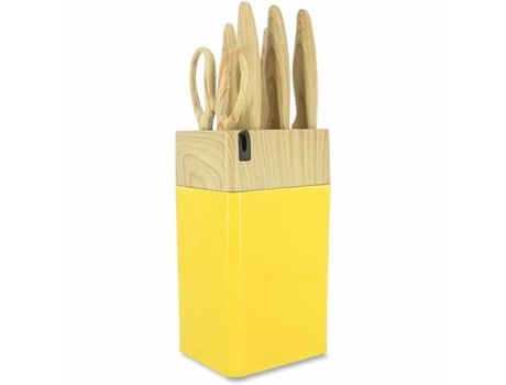Conjunto De Facas Menastyl Amarelo Polipropileno 6 Peças (6 Unidades)