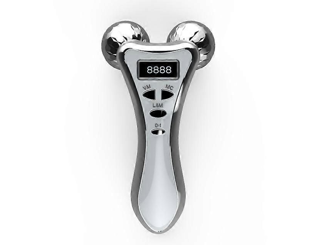 Massageador Facial Vibratório de Microcorrente 3d com Rolos, para Lifting Microcorrente, Massagem Faci Al Rotativa 4d em Formato Y. GOKOCO