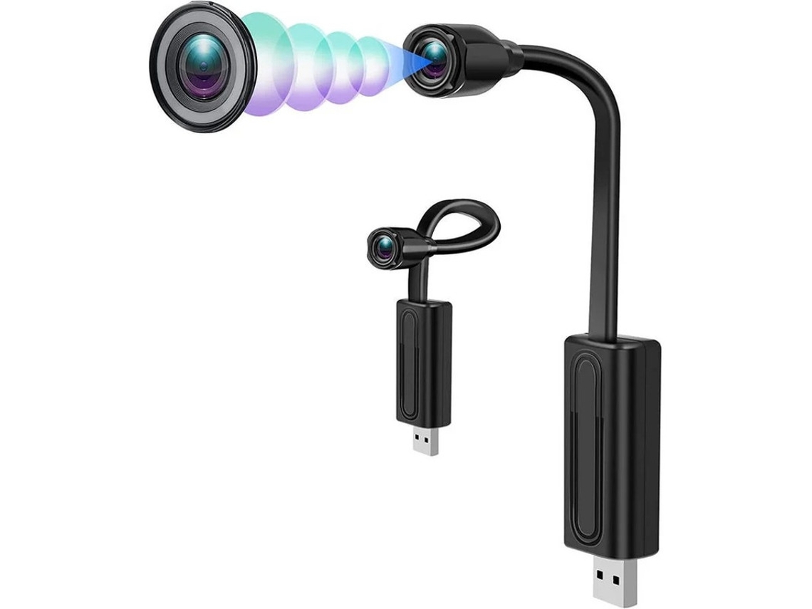 Mini Spy Camera Wifi 1080p Hd Detecção Movimento/som Loop Visão Remota Preto Yizhood