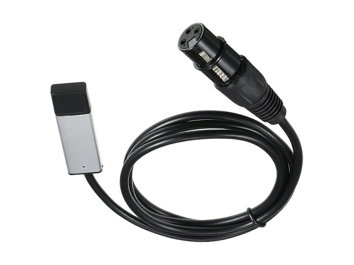 Adaptador Usb Dmx512 Controlador Luzes Móveis Palco Disco