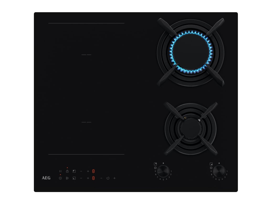 Placa de Combinado AEG (590 mm - Preto)
