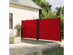 Vidaxl Toldo Lateral Retrátil 180x1000 Cm Vermelho