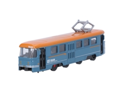 Brinquedo De Ônibus De Liga Para Crianças Com Recuo Luz E Som Presente Aniversário Azul
