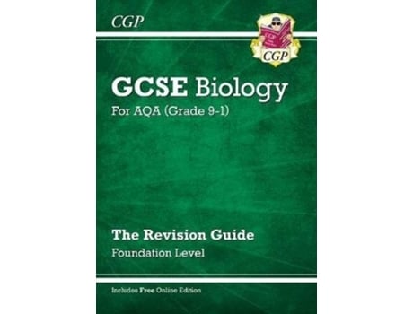 Livro gcse biology aqa revision guide - foundation includes online edition, videos & quizzes de cgp books (inglês)