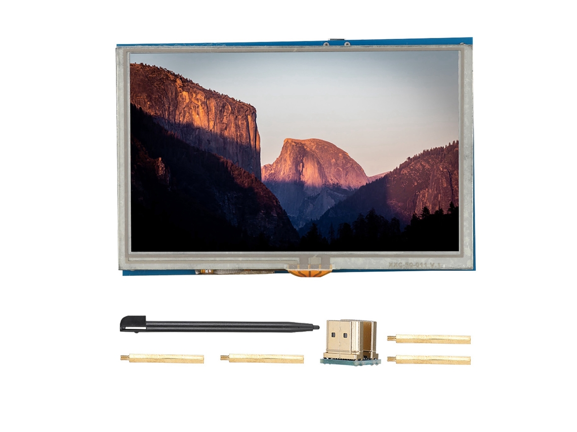 Raspberry Pi 3 Tela Touchscreen De Alta Definição Controle De Toque Display Lcd Hdmi De 5 Polegadas