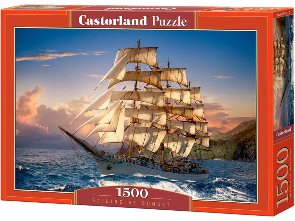 Puzzle CASTORLAND Sailing at Sunset (1500 Peças)