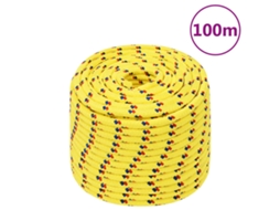 Vidaxl Corda De Barco 12 Mm 100 M Polipropileno Amarelo