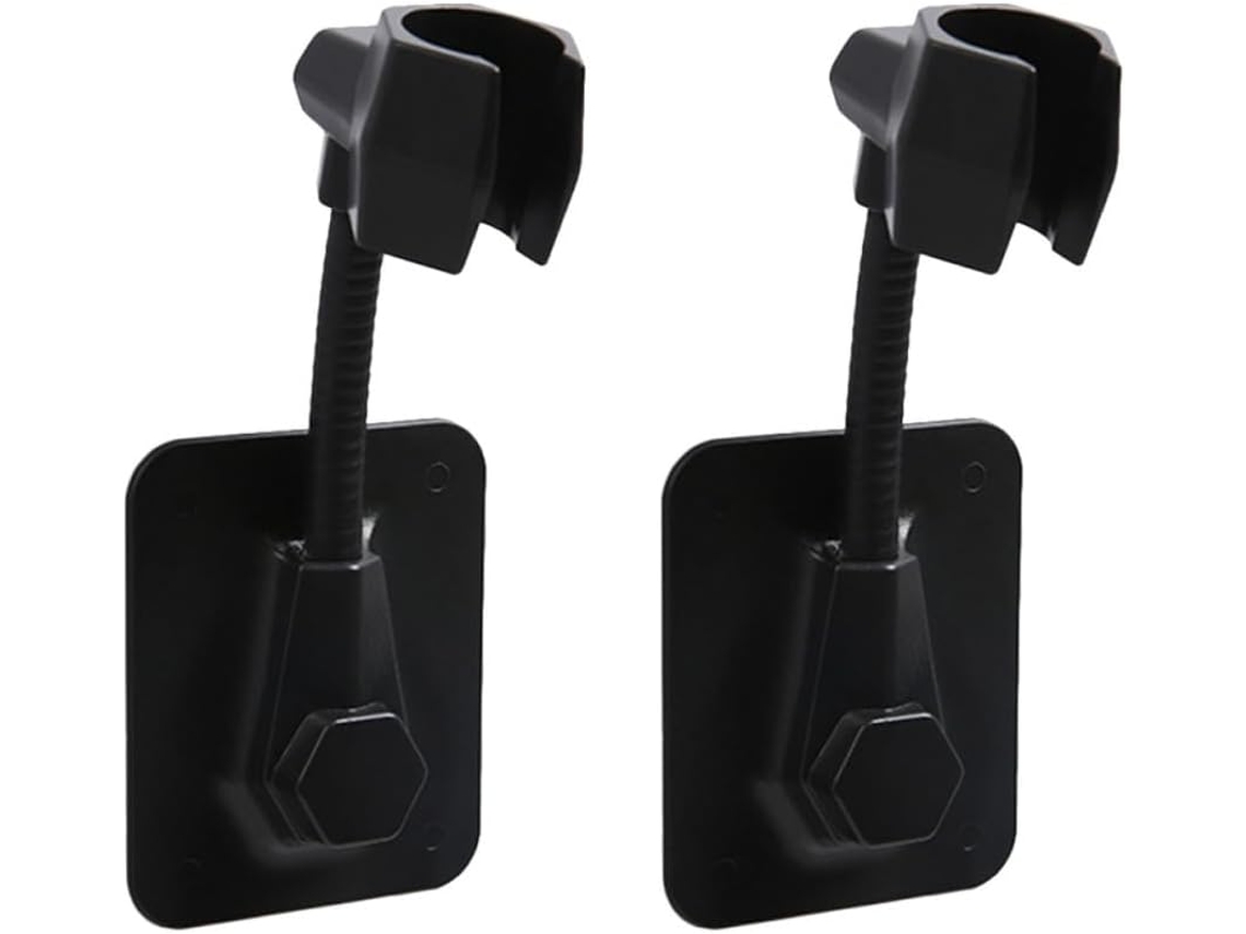 Suporte para Ciieeo Chuveiro, Em Abs, 2 Peças, Vermelho, Ajustável 360°, Adesivo Forte