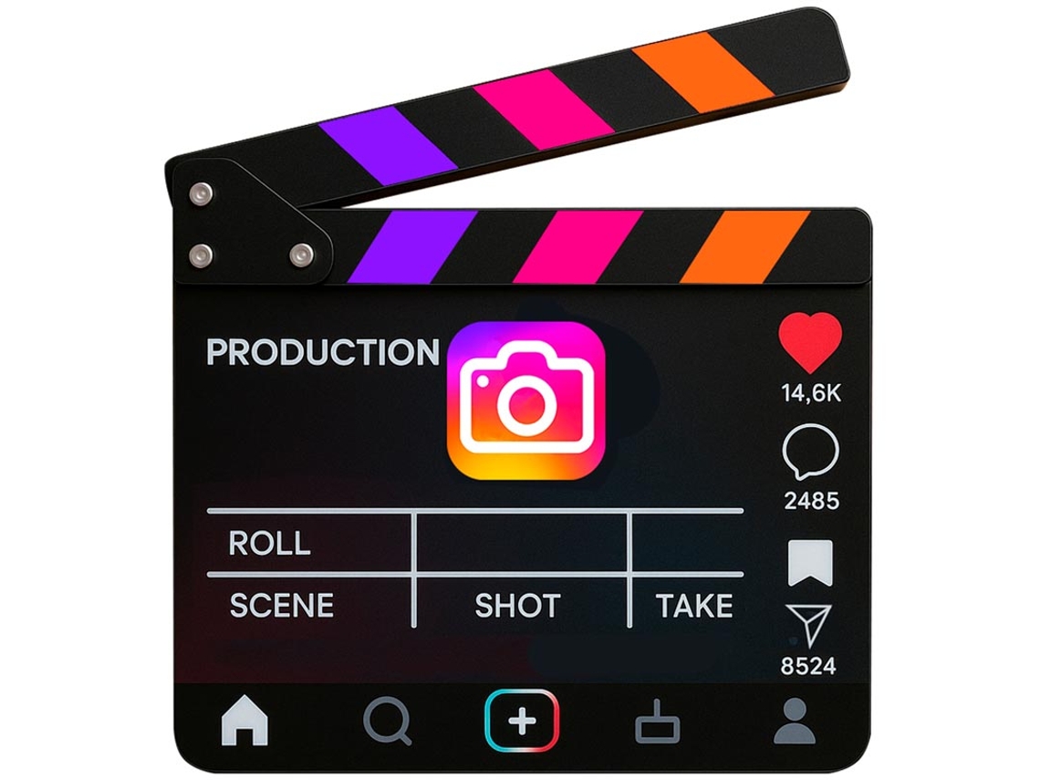 Claquete Do Instagram 20,02x19,9 Cm