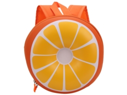 Mali mochila Infantil Forma de Fruta Cute para Jardim de Infância com Alças Ajustáveis Laranja