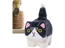 Estatuetas De Gatos Para Decoração De Casa, Escultura Artesanal, Pequena Estatueta |
