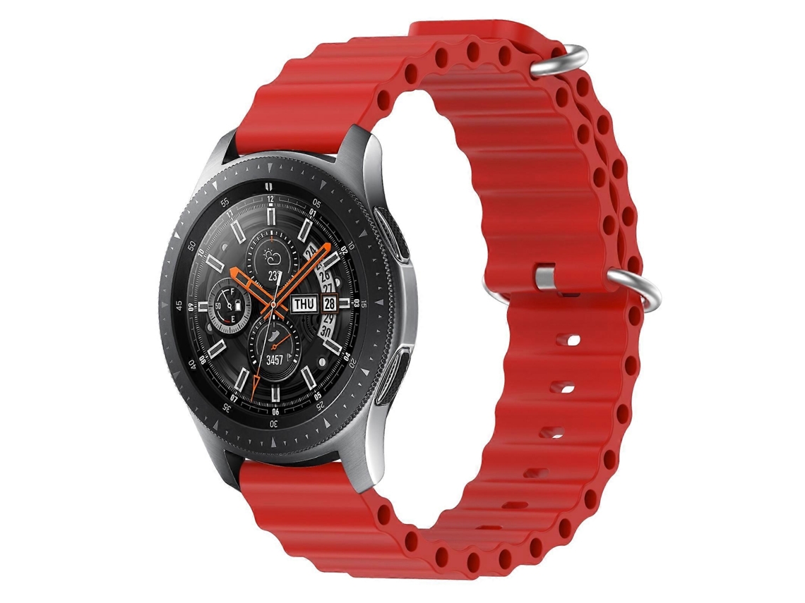 Pulseira De Silicone De Cor Sólida Estilo Oceano Para Samsung Galaxy Watch 46mm 22mm