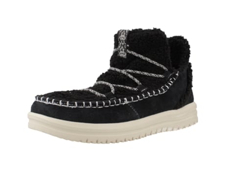 Sapatos de Mulher HEY DUDE Camden Cozy Preto (41)