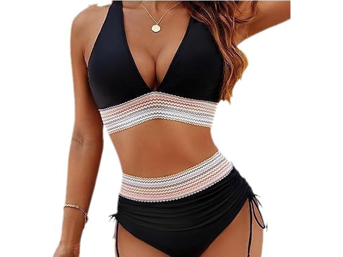 Maiô Feminino Cintura Alta com Bojo Push Up SFUSHOS