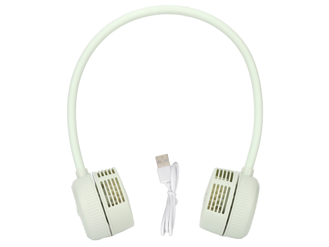 Ventilador De Cuello Universal Sin Aspas Usb Recargable 3 Niveles Ajustables Para Viajes Deportes Oficina
