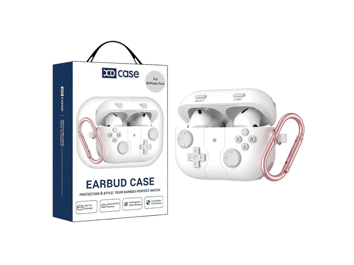 Capa de silicone Xdcase estilo console de videogame retrô para AirPods Pro 3 GIECY