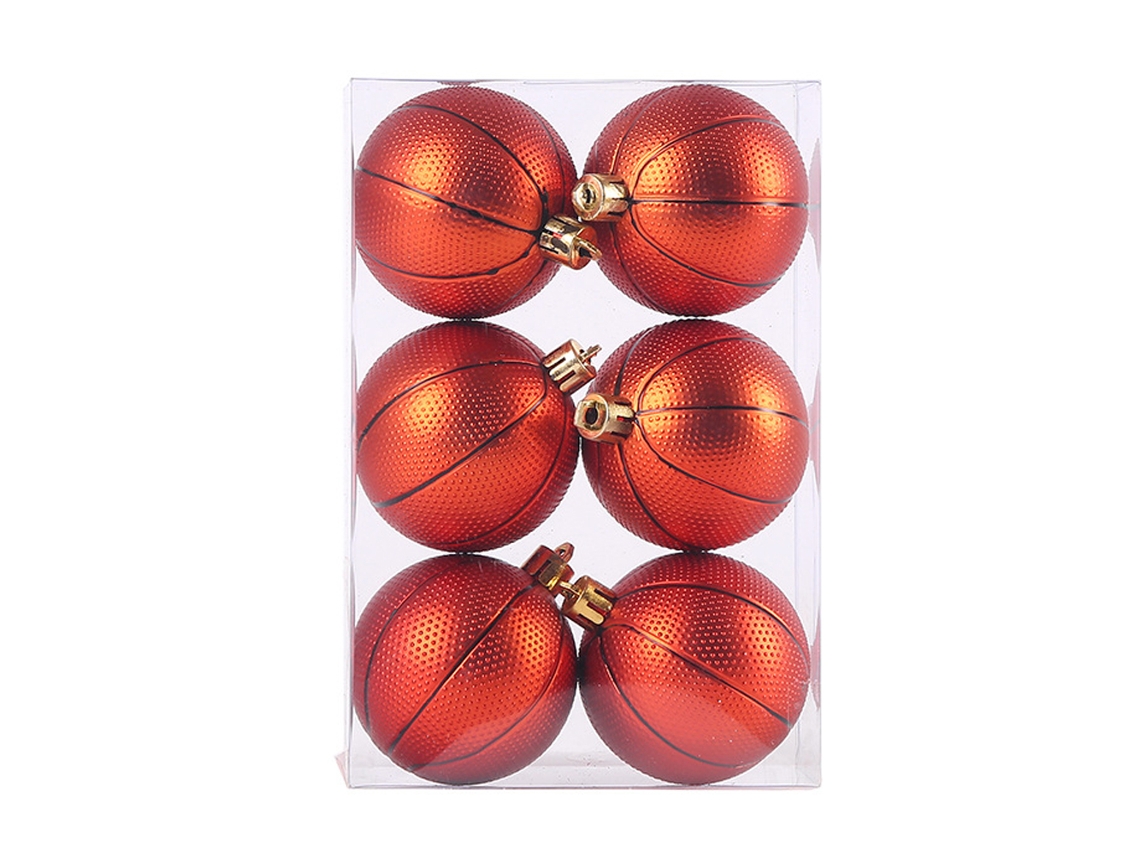 Bola de Natal Decoração de Árvore de Natal Pingente-6Cm Basquete AURUM