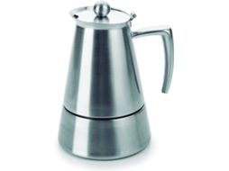 Cafeteira LACOR Café Expresso Mate Hyper (4 Chávenas - Aço Inoxidável)