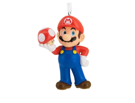 Figura Decorativa Super Mario Com Cogumelo Em Pvc 7 Cm Marcador