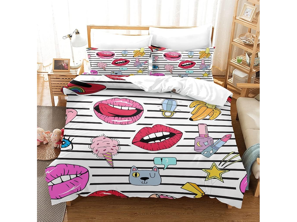 Capa de Edredom Infantil em Microfibra Fronha 140x200cm, 140 X 200 Cm