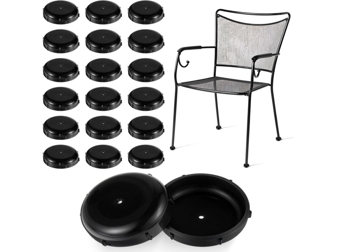 Protetores Para Pés De Cadeira E Móveis, 20 Peças, Em Ferro E Plástico, 3,8 Cm, 1,5 Polegadas, Redondos, Para Cadeiras, Mesas, Móveis