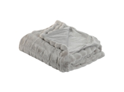 Manta de Poliéster 800 G/m² Cinza Claro para Cama, 220 X 240 X 1 Cm ALEXANDRA HOUSE LIVING
