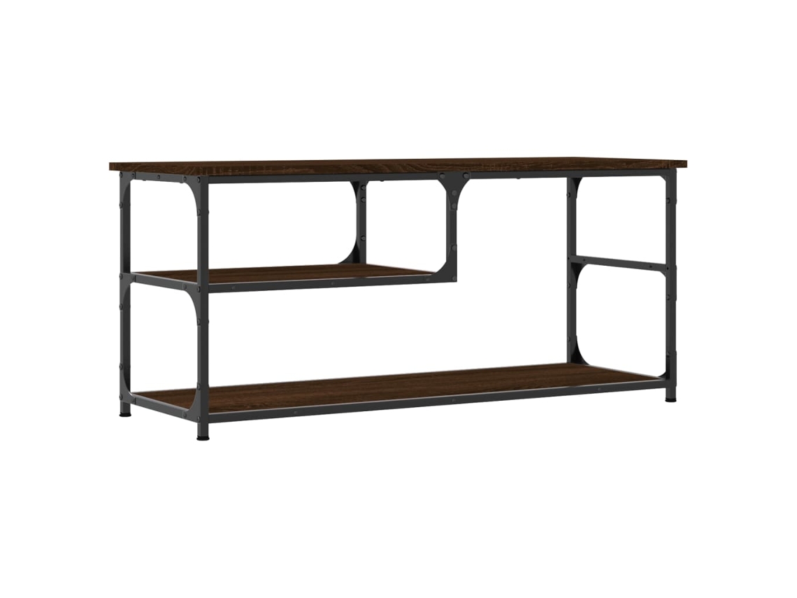 Tv Cabinet, Tv Cabinets Vidaxl Marrom Madeira Processada (n/a)
