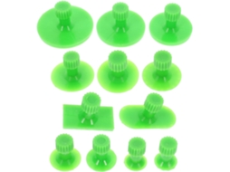 Kit De Reparo De Amassados Em Carros Com 12 Tiras De Abs Verdes E Ferramenta De Desmontagem.