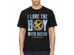 Rockinstone Hunger Games Boy With Bread Black T-shirt Size:xxl
