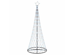 Conjunto 1 Decoração De Árvore De Natal Vidaxl Branco Frio Metal (250 Cm)