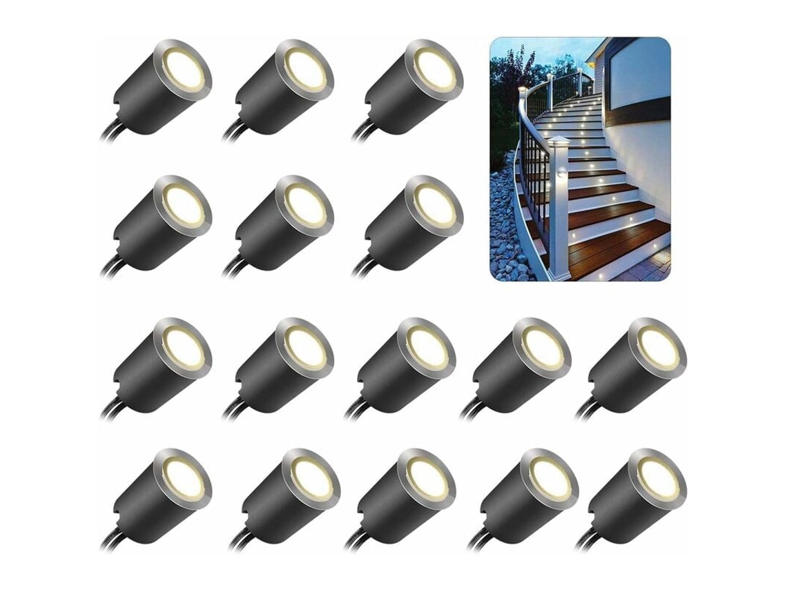 Luz Led Subaquática, 16 Unidades, 4500k, Ip67, 32 Mm, Resistente À Água, Para Ambientes Húmidos E Uso Decorativo