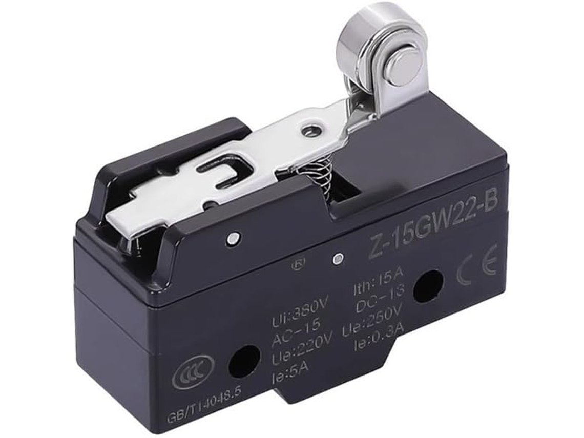 Interruptor De Limite Alavanca Dobradiça Rolete Curto Tabhczqmy Z 15gw22 B, Normalmente Aberto Fechado, Na Nf
