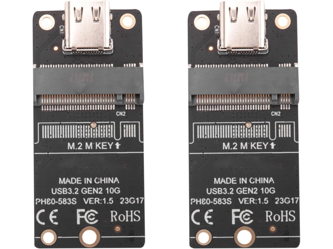 Adaptador de Gabinete Ssd 2x M.2 para Type c, Espaçador de Disco Rígido M.2 SFUSHOS
