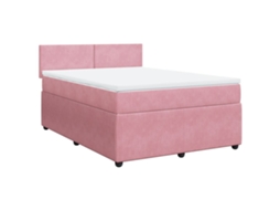 Box Spring Bed, Box Spring Beds Vidaxl Cor-de-rosa Veludo (140 X 200 Cm)