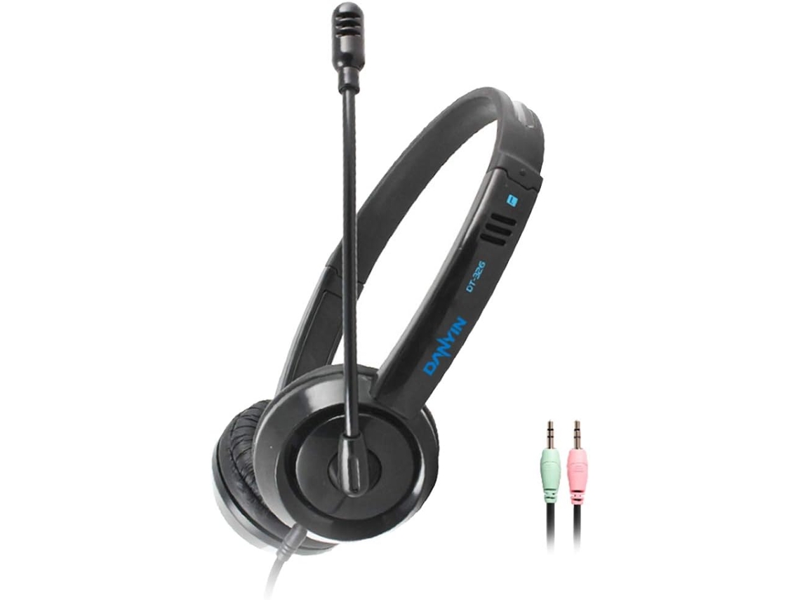 Casque Filaire Para Crianças 3,5 Mm Duplo 3,5 Mm Noir